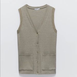 Zara Textured Pocket Vest